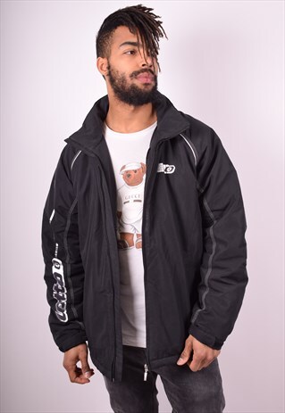 LOTTO MENS VINTAGE JACKET XL BLACK 90S