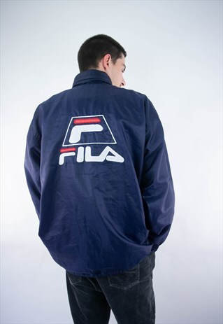 VINTAGE 90S FILA OVERSIZED 3D LOGO EMBROIDERY JACKET
