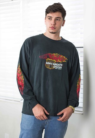 VINTAGE MOTORCYCLE T-SHIRT LOGO 90S X 11.6