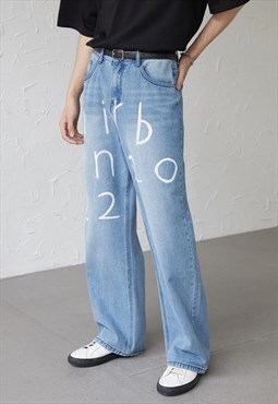 Men's text design jeans SS2022 VOL.6