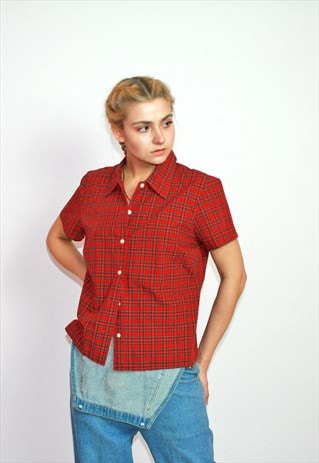 TOMCAT VINTAGE TOMMY HILFIGER CHECK TARTAN SHIRT