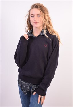 Vintage Fred Perry Jumper Sweater Black