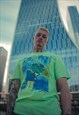 MINT Y2K RAVER GRAPHIC PRINT T-SHIRT