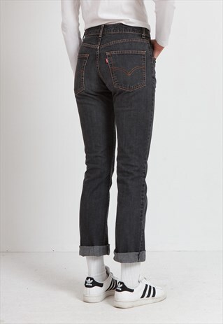 VINTAGE DARK GREY LEVI'S DENIM JEANS