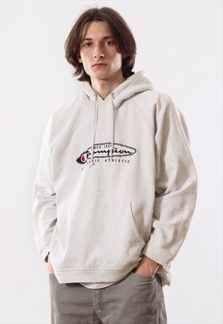 90'S VINTAGE MENS CHAMPION BIG LOGO HOODIE PULLOVER