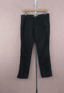 90's Vintage Linen Trousers Straight Regular Fit