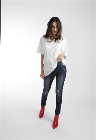 FRINGE DETAIL T