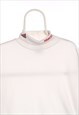 ADIDAS 90'S TURLE NECK SWEATSHIRT LARGE WHITE