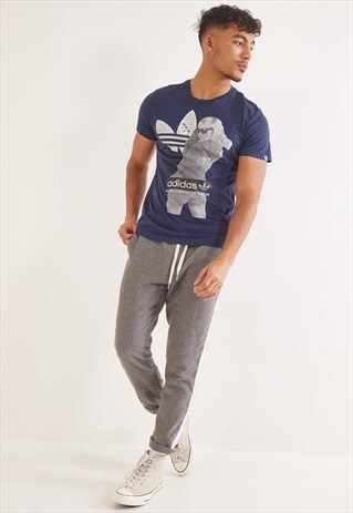 VINTAGE ADIDAS T-SHIRT NAVY