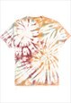 Hanes  90's Tie Dye T-Shirt Medium Brown