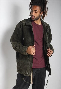 Vintage 90's Suede Jacket Faded Brown