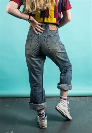 VINTAGE LEVI'S 544 BLUE MOM JEANS