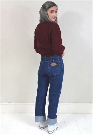 00'S BLUE DENIM LOWER RISE JEANS