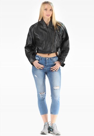 LEATHER MOTO JACKET BIKER