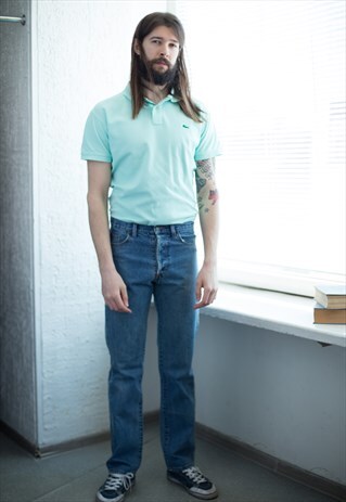 VINTAGE 80'S STRAIGHT JEANS IN BLUE