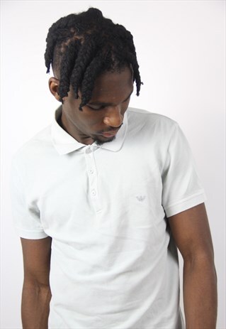 VINTAGE ARMANI GREY POLO SHIRT