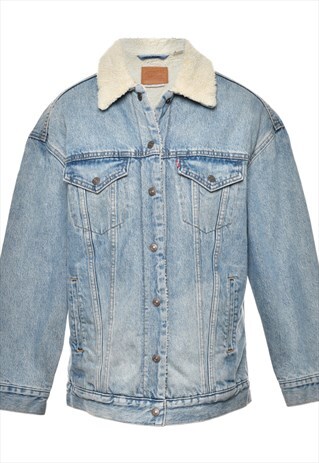 BEYOND RETRO VINTAGE LEVI'S LIGHT WASH DENIM JACKET - XS