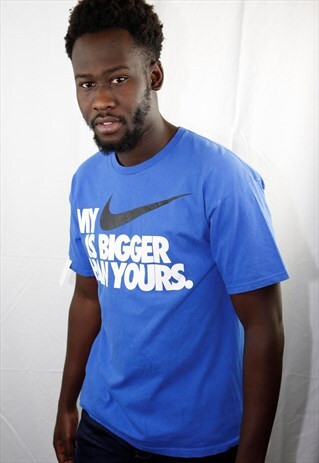 VINTAGE RETRO BLUE NIKE SPORT TEE