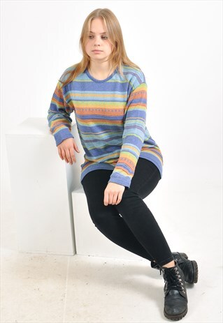 VINTAGE 90'S STRIPED JUMPER