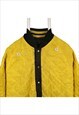 VINTAGE 90'S AUGUSTA BOMBER JACKET PUFFER BUTTON UP LONG