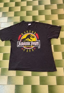 Vintage 1993 Jurassic Park Raptor Cafe Movie Promo T-Shirt