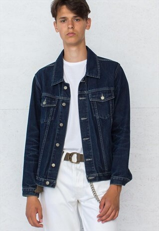 VINTAGE BLUE RESCUE DENIM JACKET