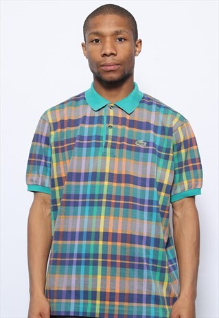 VINTAGE LACOSTE LOGO POLO SHIRT MULTI COLOURED