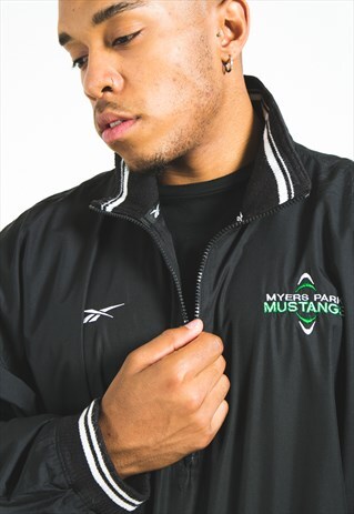 VINTAGE 80S 1/4 ZIP REEBOK JACKET / S2727