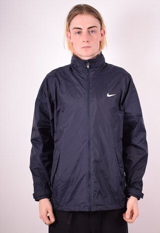 NIKE MENS VINTAGE RAIN JACKET MEDIUM BLUE 90S