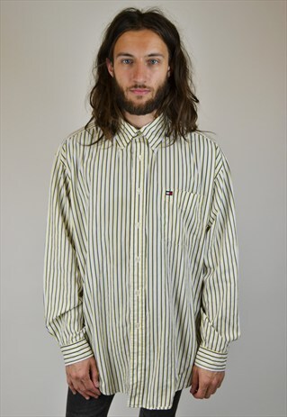 VINTAGE 90'S TOMMY HILFIGER STRIPED SHIRT