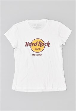 Vintage 90's Hard Rock Cafe Moscow T-Shirt Top White