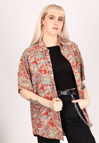 VINTAGE PATTERN SHIRT NS532