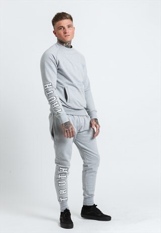 BLACK ON GREY TRUTH TRACKSUIT