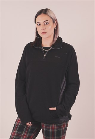 VINTAGE REEBOK BLACK FLEECE PULLOVER JACKET /A10007