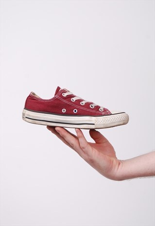 VINTAGE MAROON CONVERSE TRAINERS