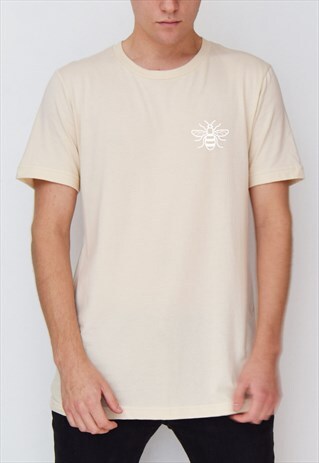 BEIGE BEE (WHITE) T-SHIRT