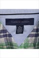 VINTAGE 90'S TOMMY HILFIGER SHIRT SHORT SLEEVE CHECK BUTTON