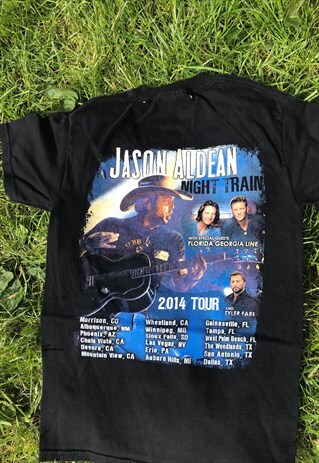 VINTAGE JASON ALDEAN CONCERT SOFT COTTON LOGO T-SHIRT