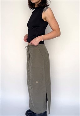 Vintage Sage Green Cargo Skirt