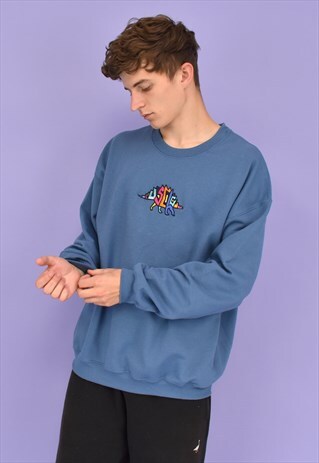 G&G UNISEX INDIGO ORIGINAL DINO SWEAT EM