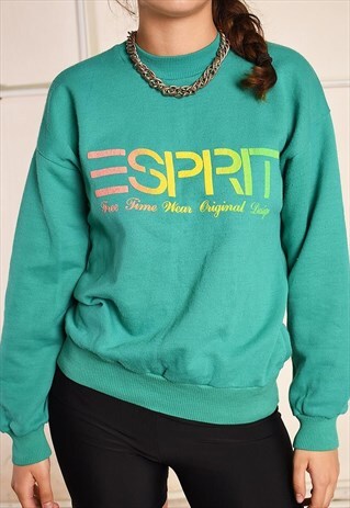 90'S RETRO ESPRIT ATHLEISURE FESTIVAL GARM JUMPER SWEATSHIRT