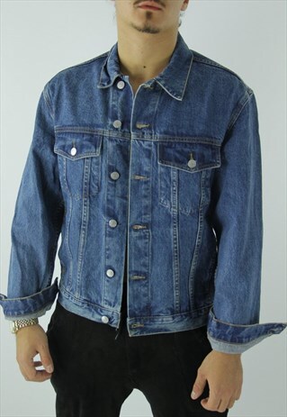 FRESH 90'S VINTAGE DENIM JACKET BLUE