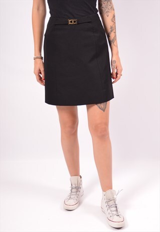 VINTAGE CALVIN KLEIN A-LINE SKIRT BLACK