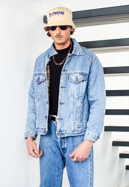 Vintage 90s Thick lined Denim Jeans Jacket