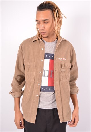 VINTAGE MURPHY & NYE CORDUROY SHIRT BROWN