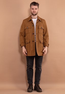 Vintage 70's Men Light Jacket in Brown