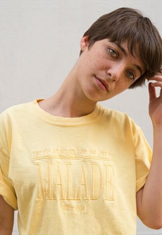 MALADE NATION SHORT SLEEVE T-SHIRT YELLOW COORDINATES