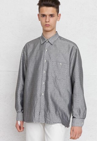 VINTAGE GREY WRANGLER LONG SLEEVE SHIRT