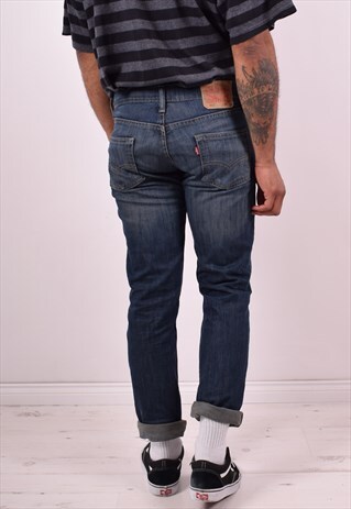 LEVI'S 511 MENS VINTAGE JEANS W30 L30 BLUE 90S