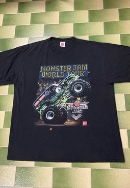 Vintage 2000 Grave Digger Monster Jam World Tour T-Shirt